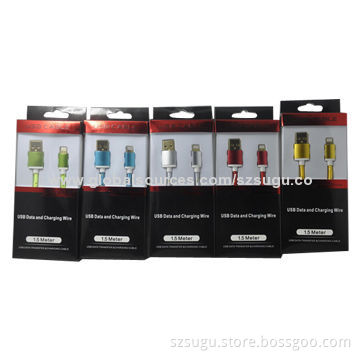 New design colorful alloy USB data cableNew